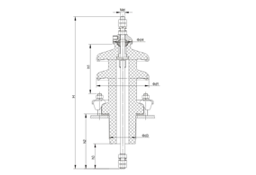 EN歐標(biāo)套管尺寸表12~36kV /250~630A套管